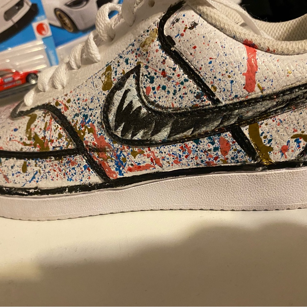 Kids Colorful Splatter Sneakers